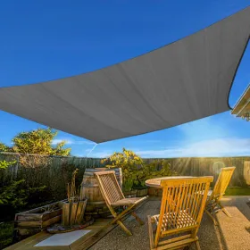 13'X20' Dark Grey HDPE Sunshade Sail