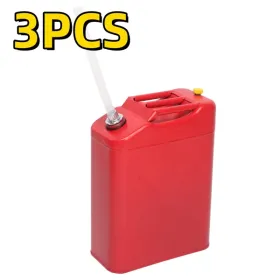 3PCS 20L Standard Cold-rolled Plate Petrol Can Gasoline Bucket With Oil Pipe Red