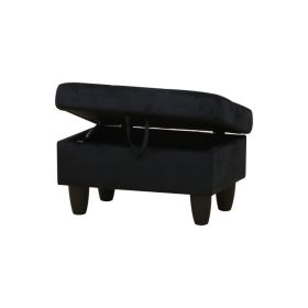 Only Self Pickup--Black Flannel Living Room Sofa Set (Option: F09710  O)