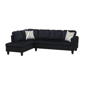 Only Self Pickup--Black Flannel Living Room Sofa Set (Option: F09710A    2PCS    S.C)