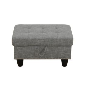 Pickup Only--Brown Grey Linen 3-Piece Sofa Set Living Room Sofa (Option: F09918.O)