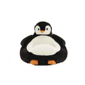 31-inch Mini Sofa Chair, Cute Cartoon-style Sofa, Washable Cover Fabric, Inflatable Sofa Suitable For Children (Option: WhiteBlack)
