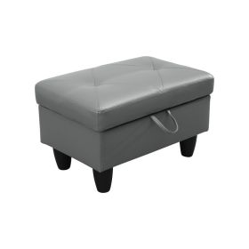 Pickup Only--Black Grey Linen 3-Piece Sofa Living Room Sofa Set (Option: F09911.O)