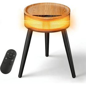 Round Table Space Heater (Option: Black)