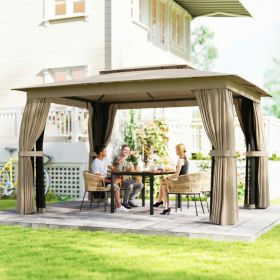 Outdoor Patio Gazebo (Option: Khaki)